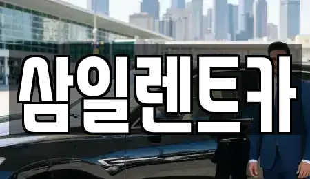 전남 여수시 소라면 렌트카 전문 삼일렌트카
