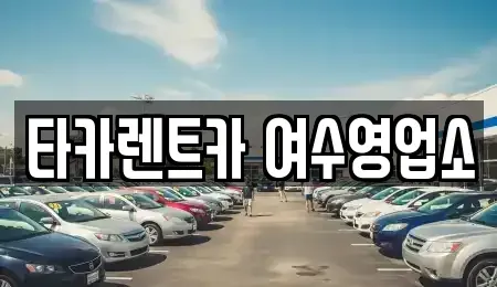 전남 여수시 소라면 렌트카 전문 타카렌트카 여수영업소