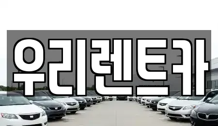 전남 장성군 진원면 렌트카 전문 우리렌트카