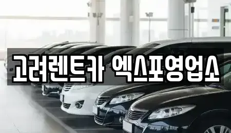 전라남도 여수시 봉산동 렌트카 전문 고려렌트카 엑스포영업소