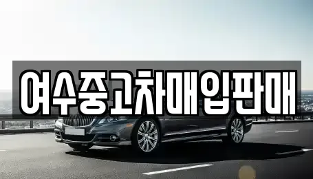 전라남도 여수시 신기동 중고차매입 전문 여수중고차매입판매
