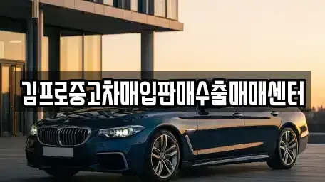 전라남도 영암군 영암읍 중고차매매 전문 김프로중고차매입판매수출매매센터