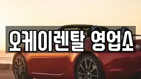 전라남도 함평군 함평읍 렌트카 전문 오케이렌탈 영업소
