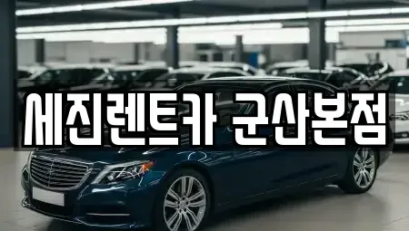 전북 군산시 미장동 장기렌트카 전문 세진렌트카 군산본점