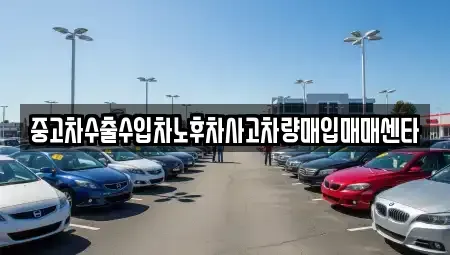 전북 군산시 신영동 중고차매입 전문 중고차수출수입차노후차사고차량매입매매센타