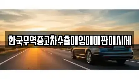 전북 완주군 용진읍 중고차매입 전문 한국무역중고차수출매입매매판매시세