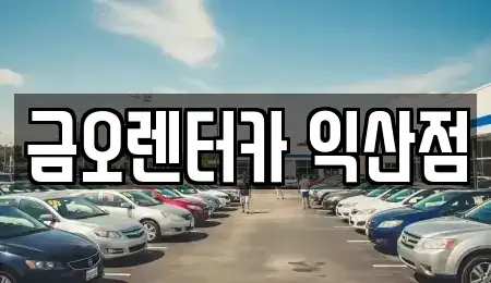 전북 익산시 만석동 단기렌트카 전문 금오렌터카 익산점