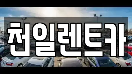 전북 익산시 신흥동 렌트카 전문 천일렌트카