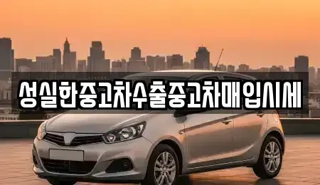 전북 전주시 덕진구 덕진동1가 중고차매입 전문 성실한중고차수출중고차매입시세