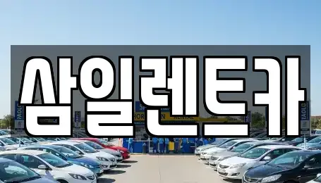 전북 전주시 덕진구 산정동 렌트카 전문 삼일렌트카