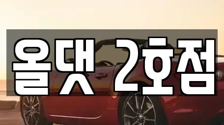 전북 진안군 진안읍 렌트카 전문 올댓 2호점