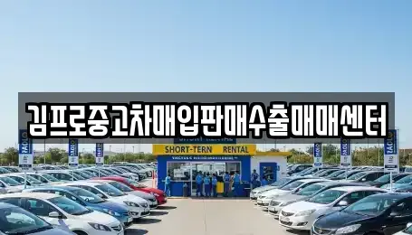 전북특별자치도 김제시 하동 중고차 전문 김프로중고차매입판매수출매매센터
