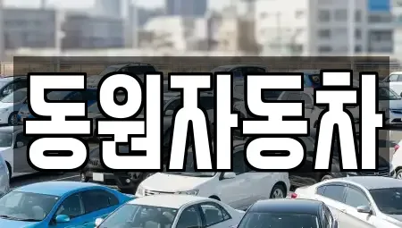전북특별자치도 남원시 이백면 중고차 전문 동원자동차