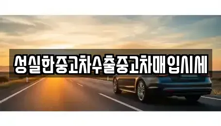전북특별자치도 전주시 완산구 풍남동1가 중고차매매 전문 성실한중고차수출중고차매입시세
