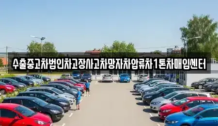 제주 제주시 아라이동 중고차매입 전문 수출중고차법인차고장사고차망자차압류차1톤차매입센터