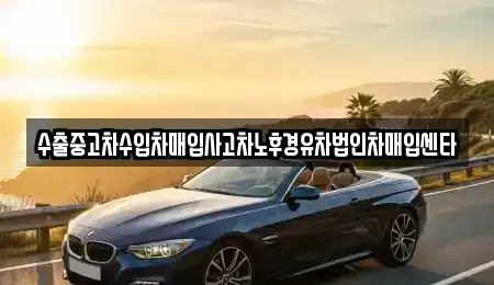 제주 제주시 화북일동 중고차매입 전문 수출중고차수입차매입사고차노후경유차법인차매입센타