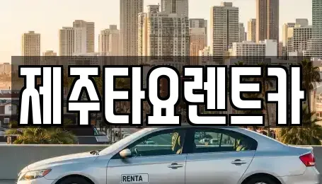 제주특별자치도 제주시 이호이동 렌트카 전문 제주타요렌트카