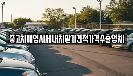 충남 공주시 금성동 중고차매입 전문 중고차매입시세내차팔기견적가격수출업체