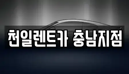 충남 부여군 렌트카 전문 천일렌트카 충남지점