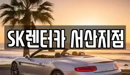 충남 서산시 수석동 렌트카 전문 SK렌터카 서산지점