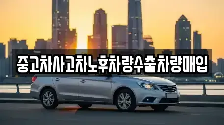 충남 서천군 마서면 중고차매매 전문 중고차사고차노후차량수출차량매입