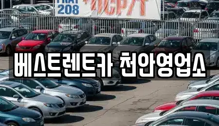 충남 천안시 동남구 안서동 렌트카 전문 베스트렌트카 천안영업소