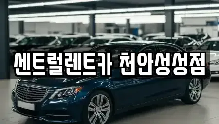 충남 천안시 서북구 성성동 렌트카 전문 센트럴렌트카 천안성성점