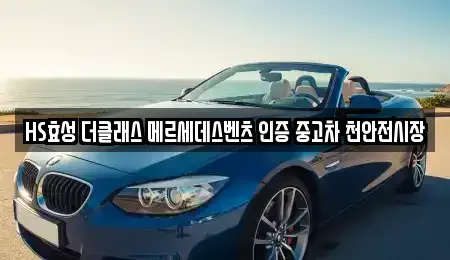 충남 천안시 서북구 성성동 중고차 전문 HS효성 더클래스 메르세데스벤츠 인증 중고차 천안전시장