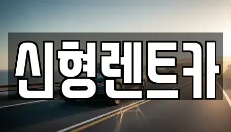 충북 제천시 남천동 렌트카 전문 신형렌트카