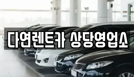 충북 청주시 상당구 방서동 렌트카 전문 다연렌트카 상당영업소