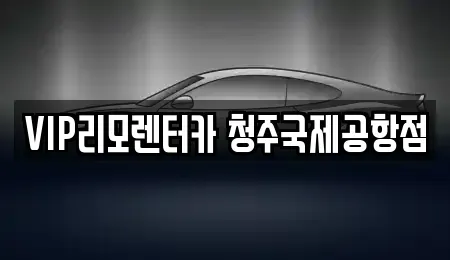 충북 청주시 청원구 내수읍 렌트카 전문 VIP리모렌터카 청주국제공항점