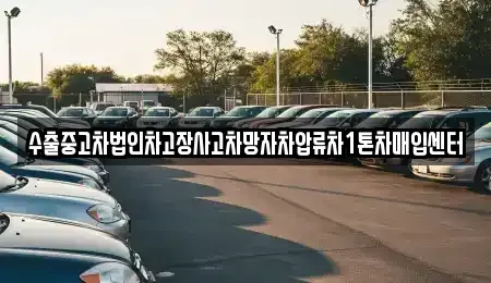 충북 청주시 청원구 내수읍 중고차 전문 수출중고차법인차고장사고차망자차압류차1톤차매입센터