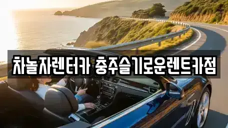 충북 충주시 지현동 렌트카 전문 차놀자렌터카 충주슬기로운렌트카점