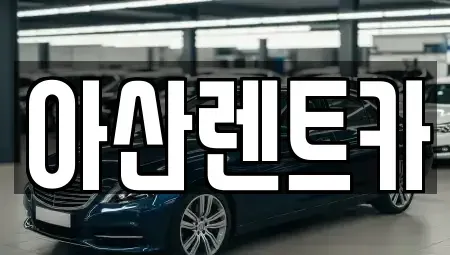 충청남도 공주시 유구읍 렌트카 전문 아산렌트카