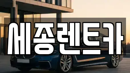 충청남도 금산군 금산읍 렌트카 전문 세종렌트카