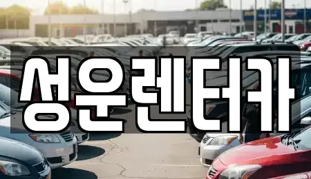 충청남도 금산군 렌트카 전문 성운렌터카