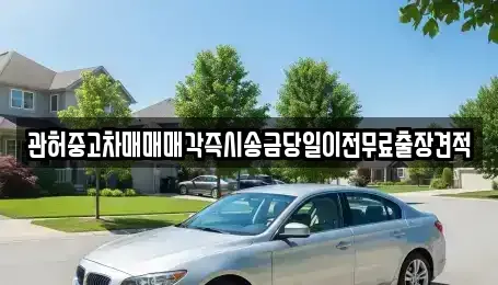 충청남도 천안시 동남구 목천읍 중고차매매 전문 관허중고차매매매각즉시송금당일이전무료출장견적