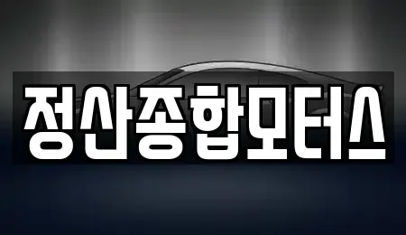 충청남도 청양군 청남면 중고차 전문 정산종합모터스