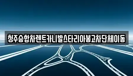 충청북도 청주시 상당구 월오동 렌트카 전문 청주승합차렌트카니발스타리아봉고차단체이동