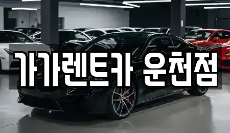 충청북도 청주시 서원구 사직동 렌트카 전문 가가렌트카 운천점