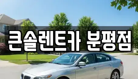 충청북도 청주시 서원구 장암동 렌트카 전문 큰솔렌트카 분평점