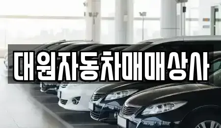 충청북도 청주시 서원구 장암동 중고차 전문 대원자동차매매상사