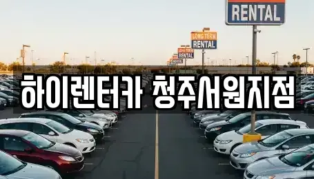 충청북도 청주시 흥덕구 현암동 렌트카 전문 하이렌터카 청주서원지점
