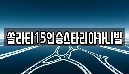 충청북도 충주시 풍동 렌트카 전문 쏠라티15인승스타리아카니발